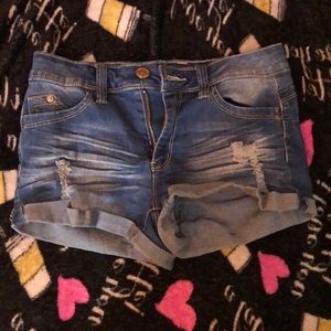 Denim shorts
